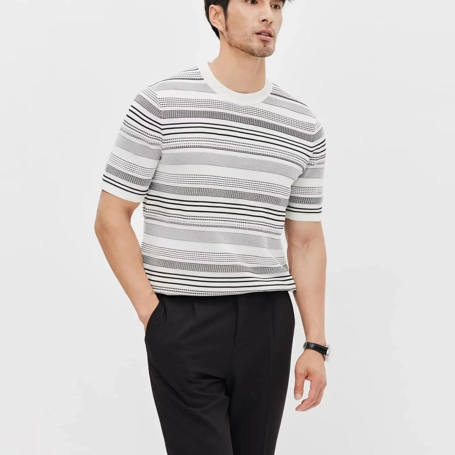 Striped Color Block T-shirt