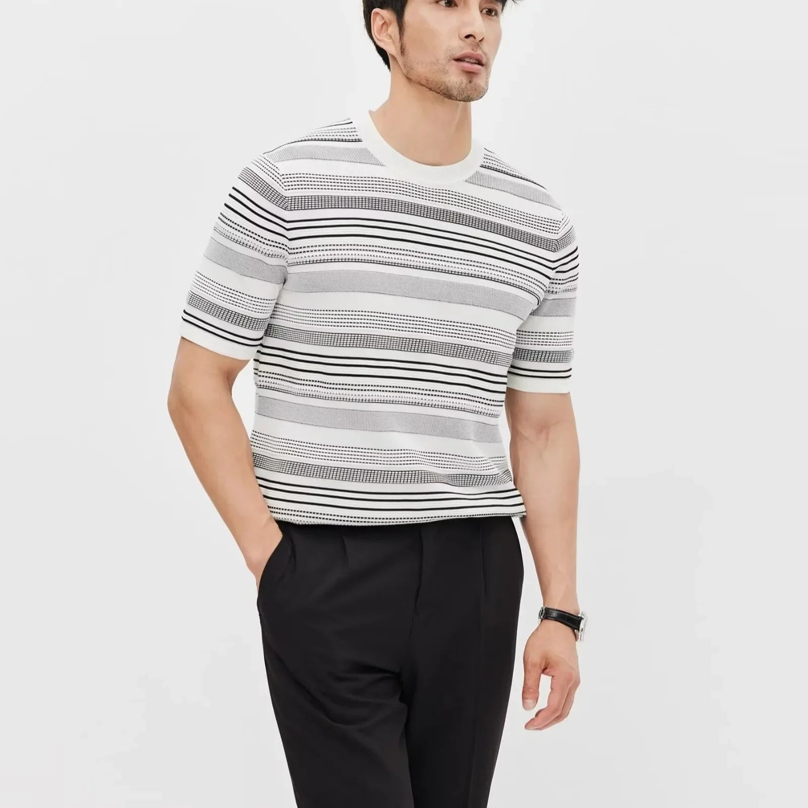 Striped Color Block T-shirt